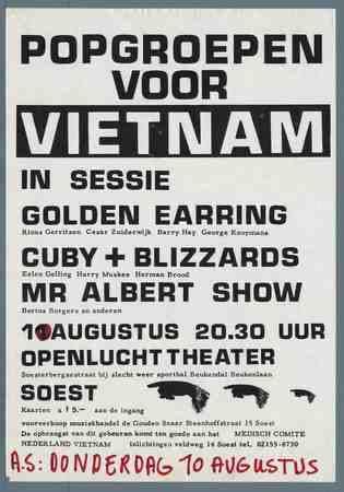 Golden Earring show poster August 10 1972 Soest - Openluchttheater